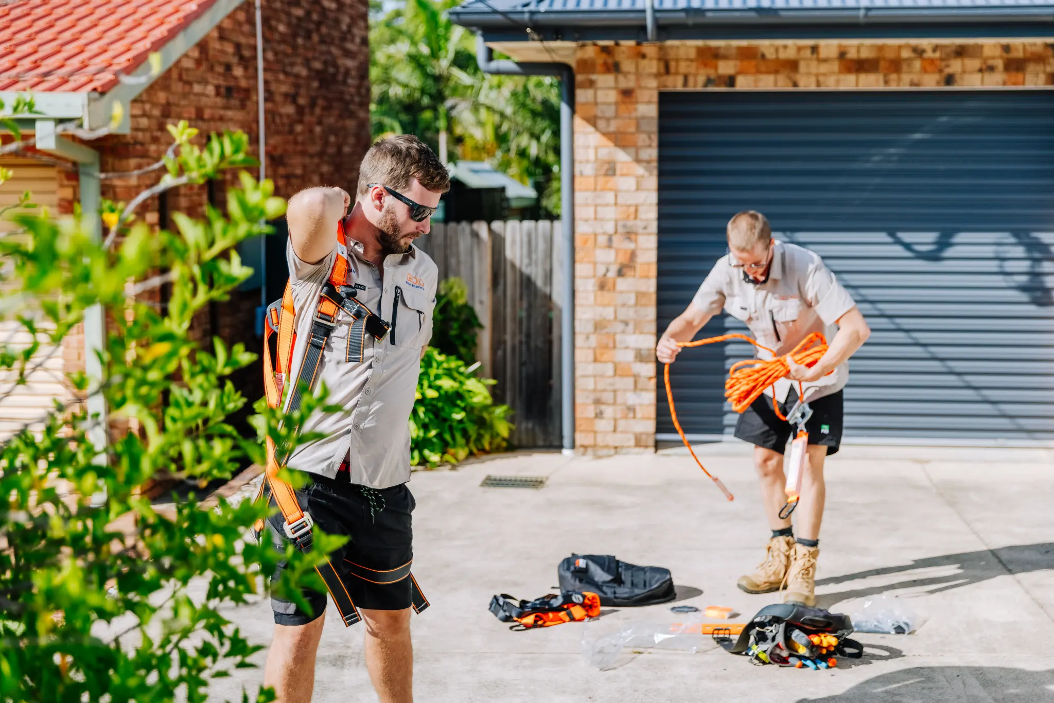 The Gecko team gearing up for a job on the Coffs Coast