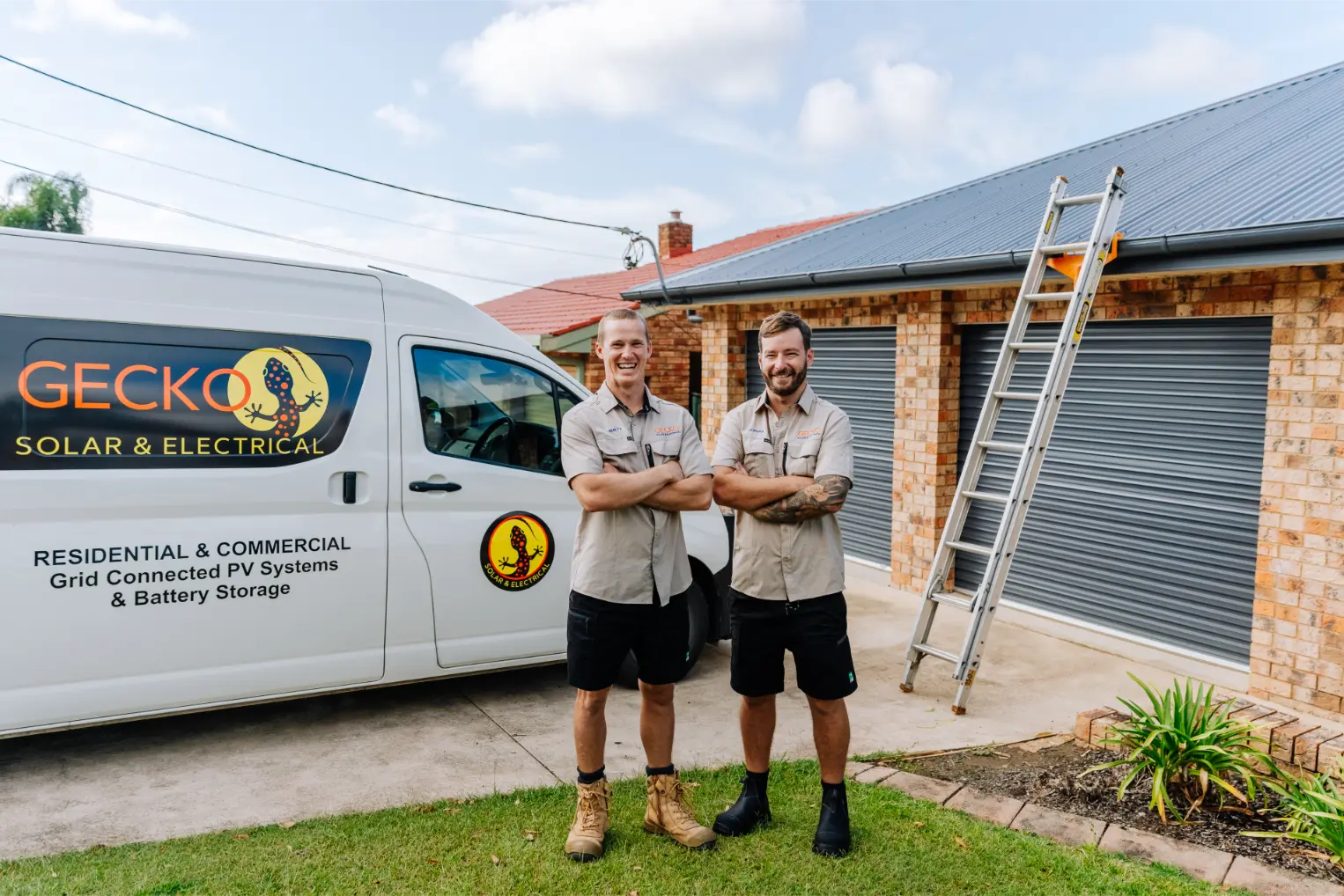 The local Gecko van, still your point of contact after the job